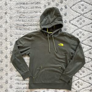 Green North Face hoodie